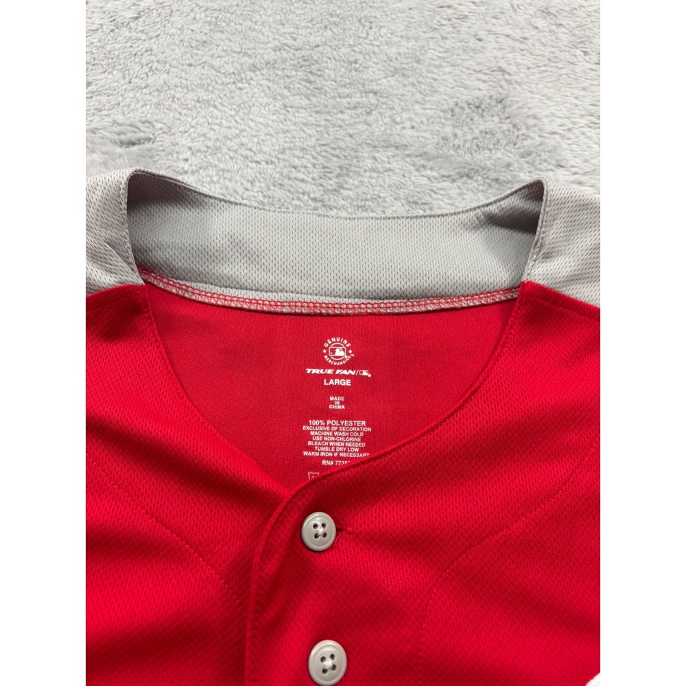 Philadelphia Phillies MLB Baseball Blank Jersey Red Mens Large New With Tags - Picture 5 of 6